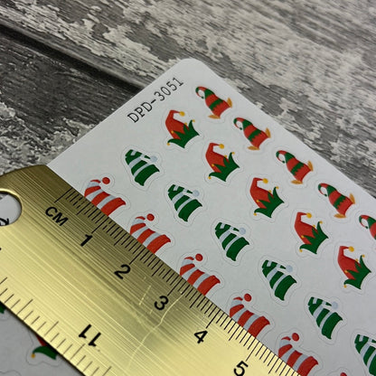 Small elf hat / Christmas stickers (DPD3051)