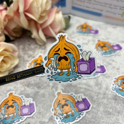 Crying Onion - vinyl sticker (LLU011)