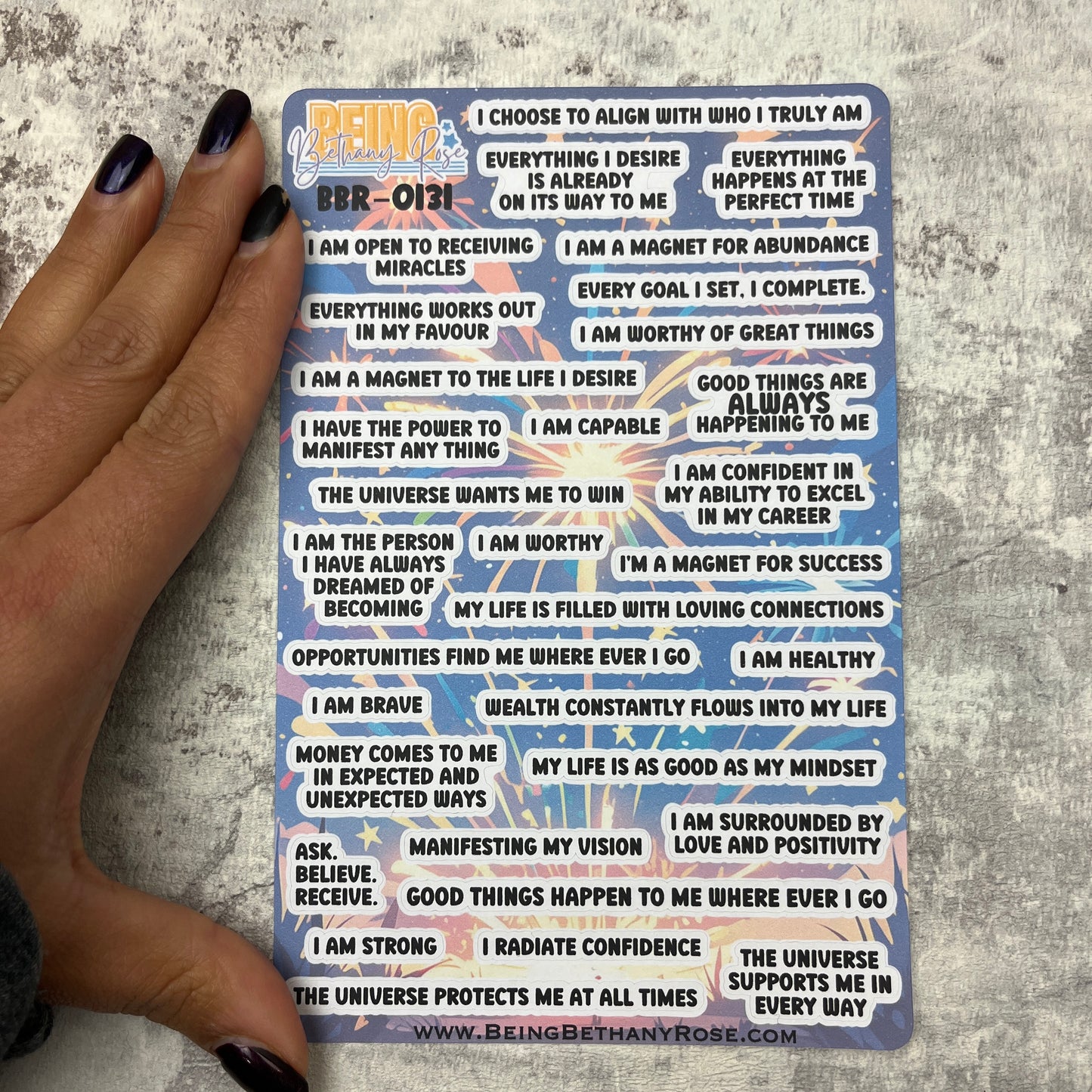 Manifestation / Manifest affirmation Quotes and phrases  (BBR-0131)