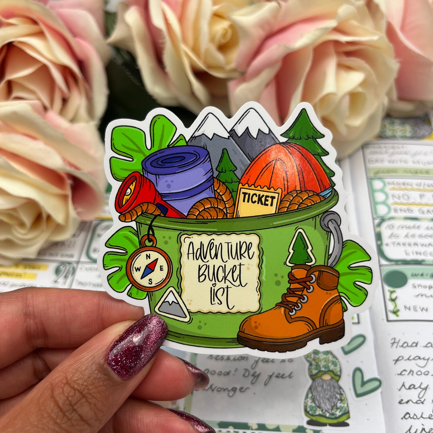 (0139) The Adventure Bucket List - vinyl sticker