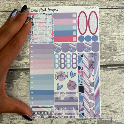 Sara purple terazzo Gonk functional planner stickers (DPD3318)