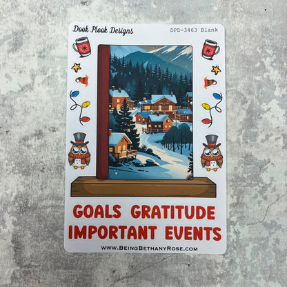 Large Bookshelf - December Cover page 'Christmas' Sticker (DPD3463)