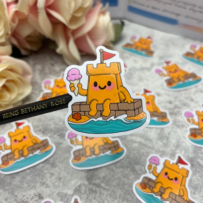 Sandcastle - vinyl sticker (LLU010)
