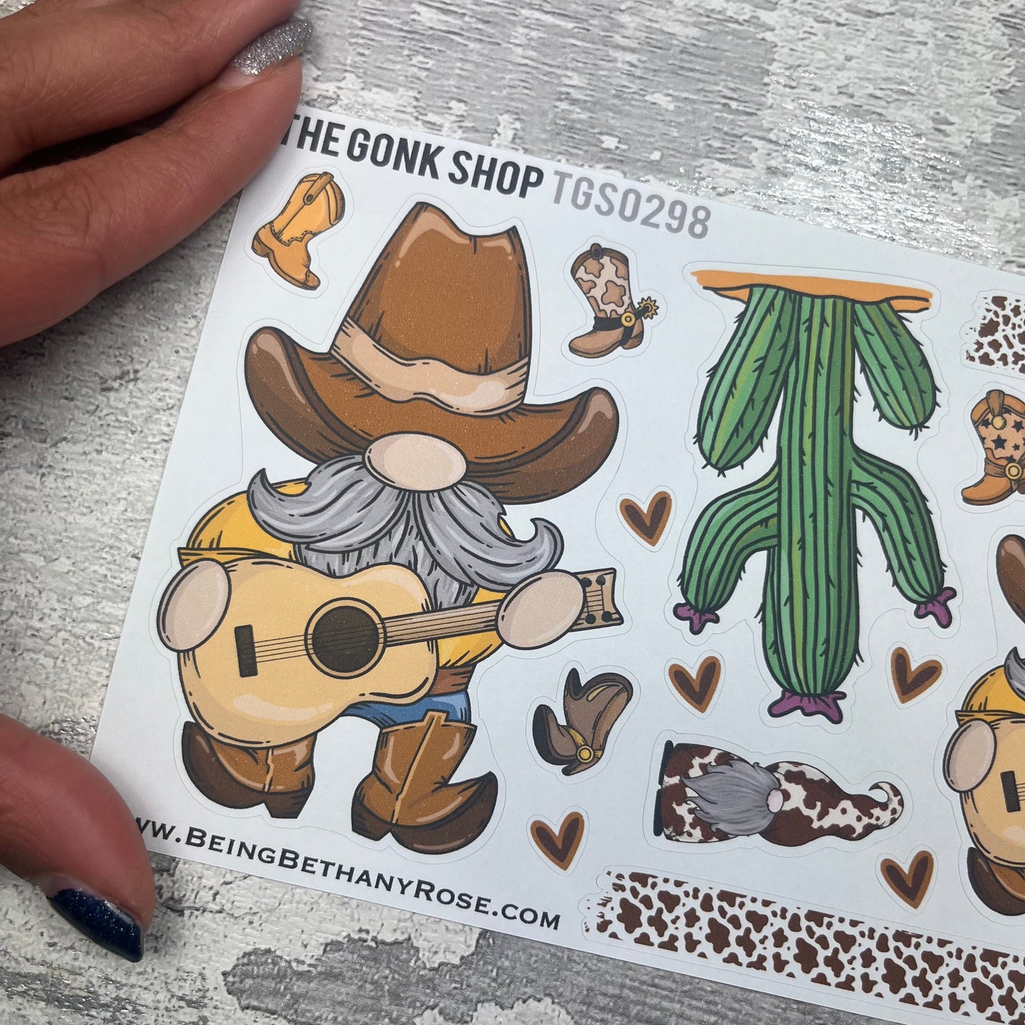 Betsy - Country - Cowboy Gonk Stickers (TGS0298)