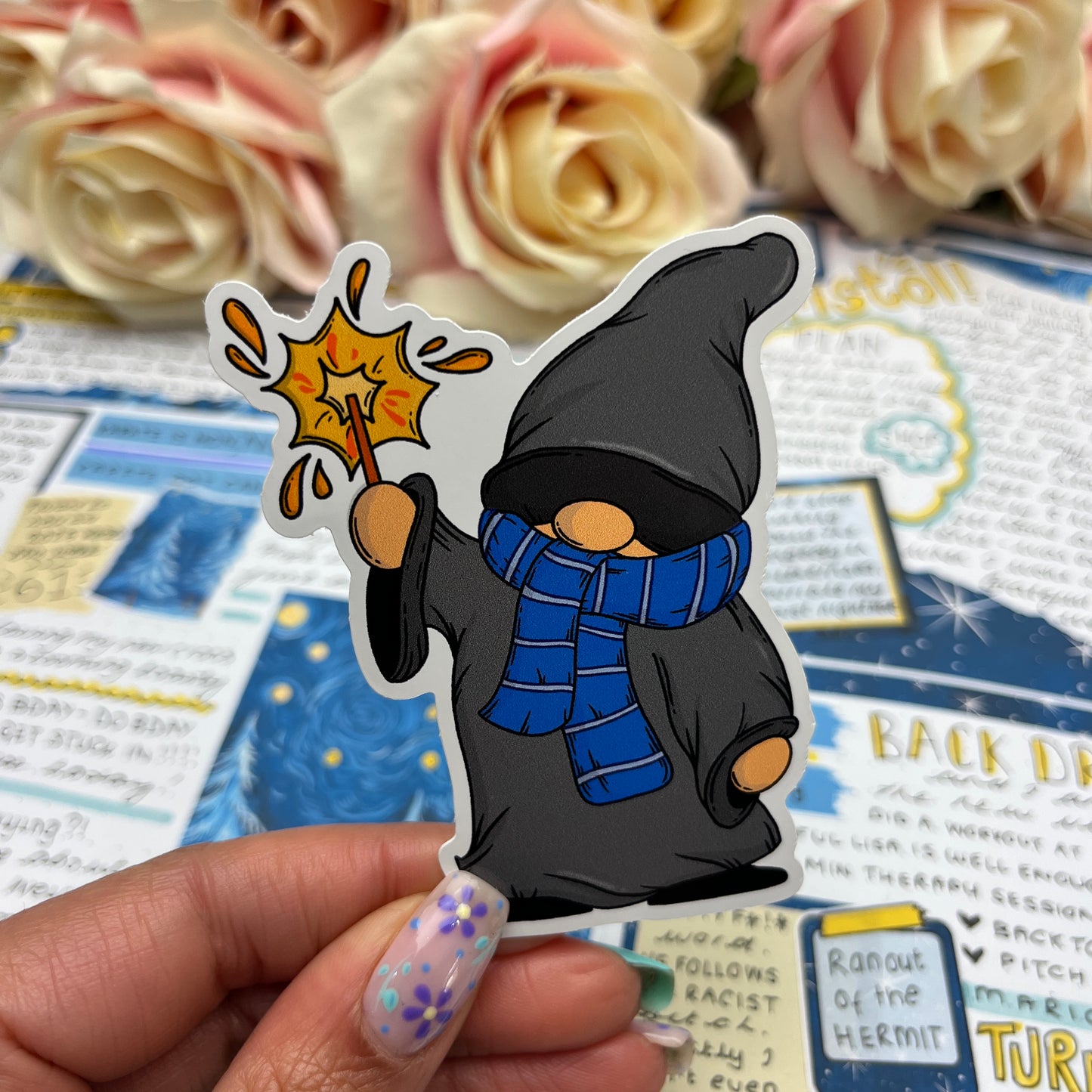 (164) Magical Gonk Wizard - vinyl sticker