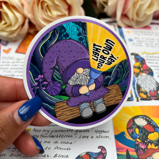 (0136) Light your own way - vinyl sticker