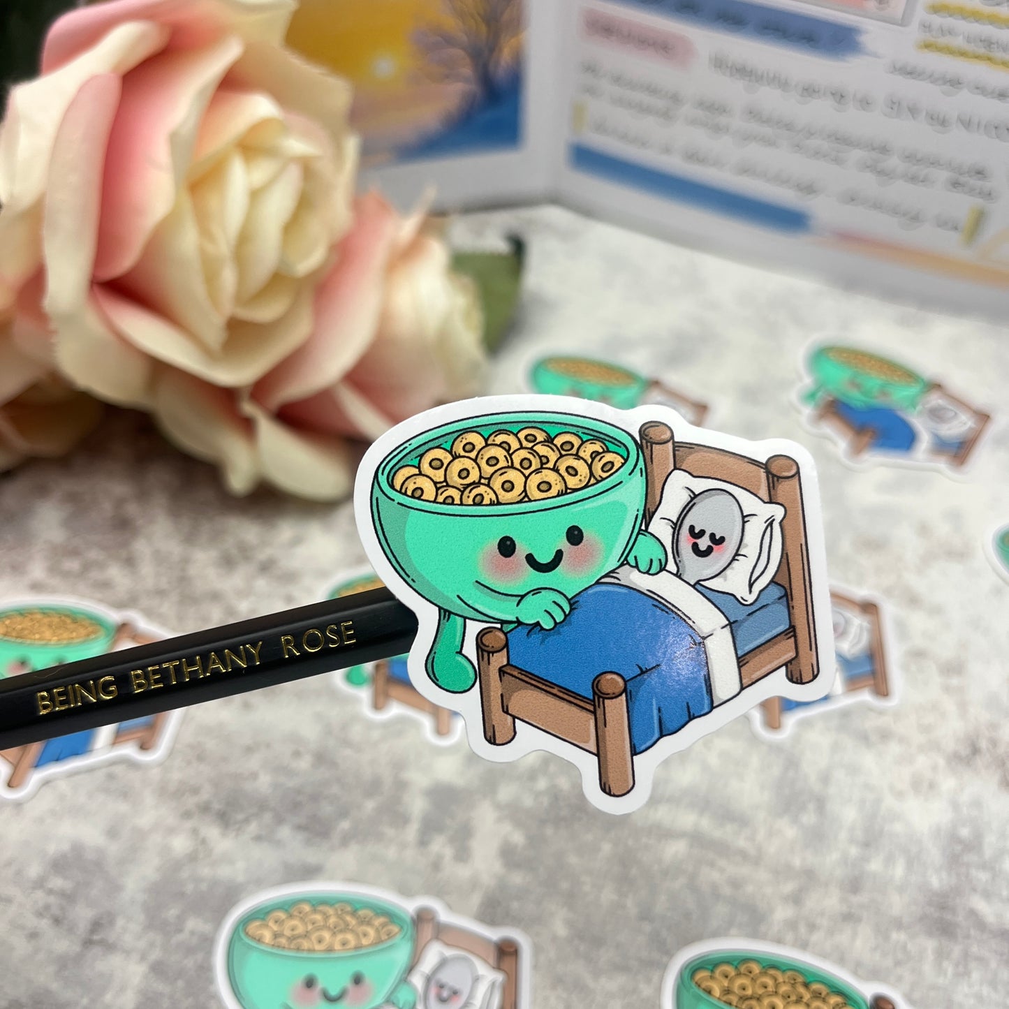 Spoons bedtime - vinyl sticker (LLU002)