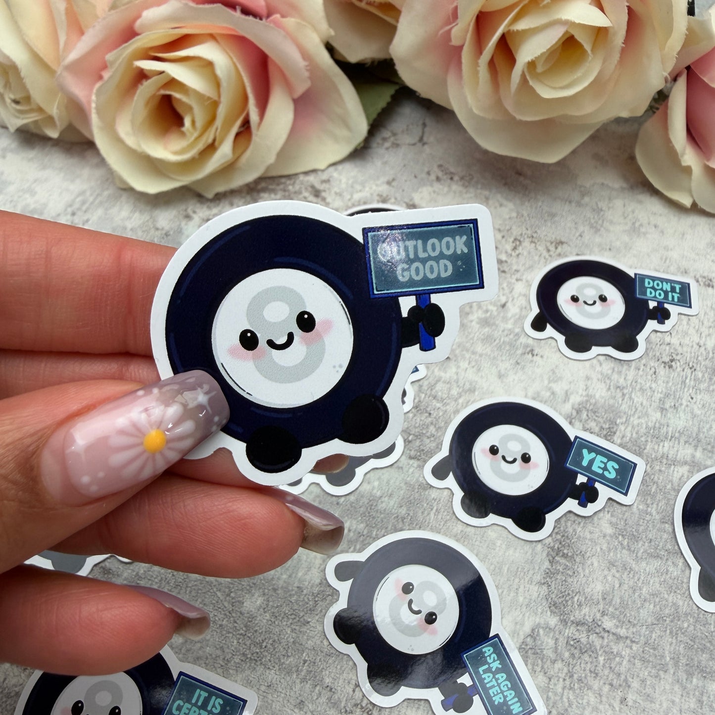 Mystic 8 ball prophecy - vinyl sticker (LLU019-30)