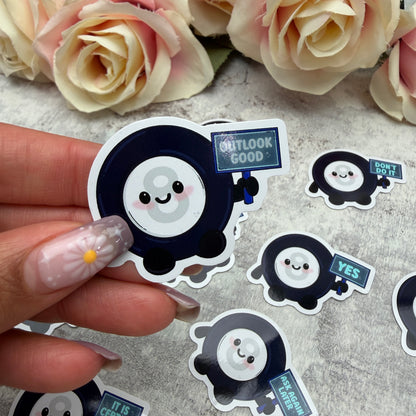 Mystic 8 ball prophecy - vinyl sticker (LLU019-30)