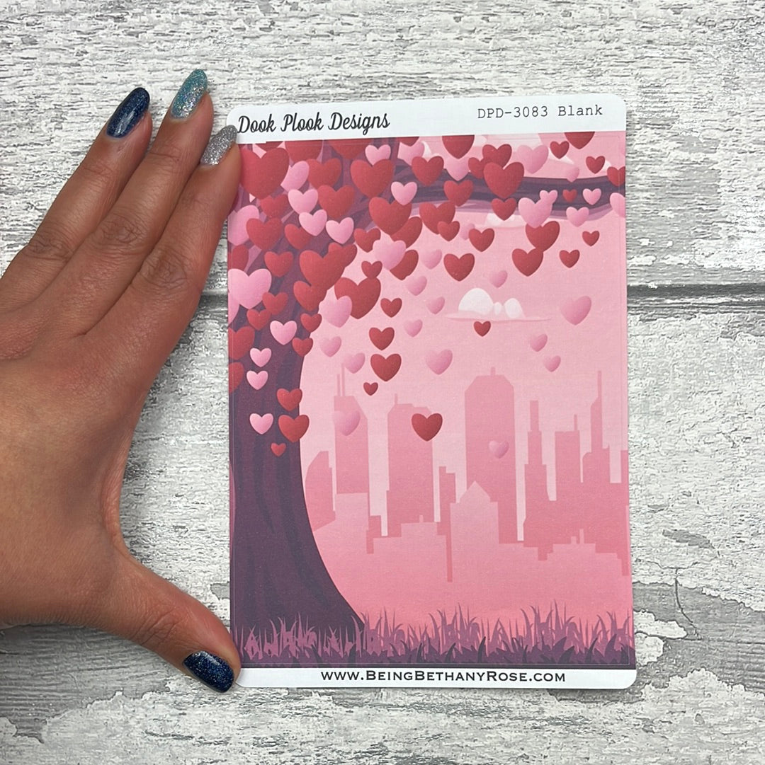 Large Cover Page ' February ' Sticker (DPD3083)