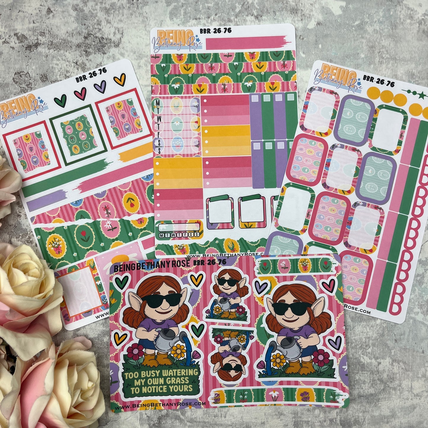 Too busy watering my own grass sticker kit (KIT26076)