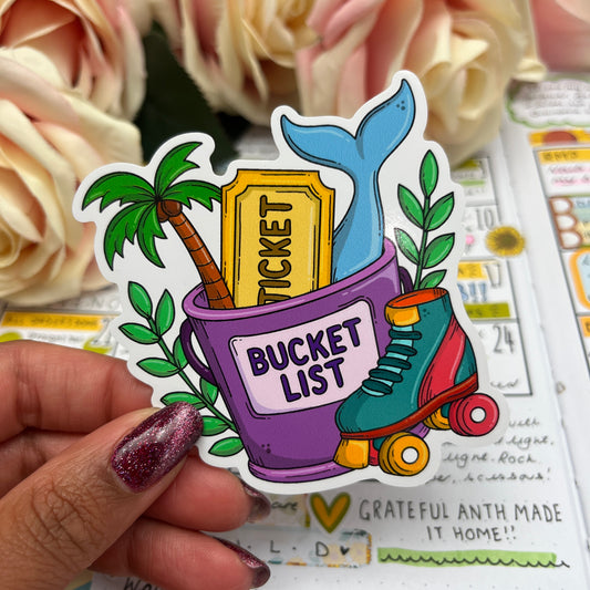 (0138) The original Bucket List - vinyl sticker