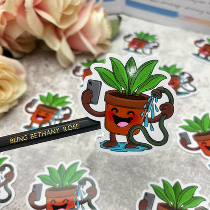Plant Selfie - vinyl sticker (LLU007)