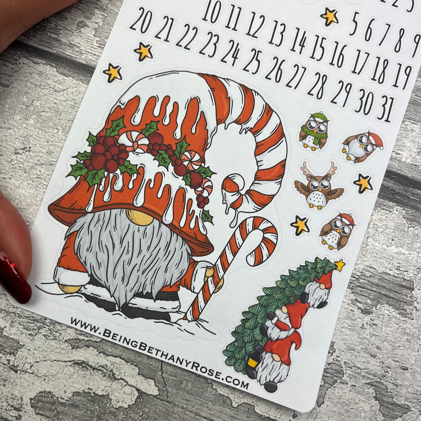 December Month- Christmas - journalling planner stickers (DPD3384)