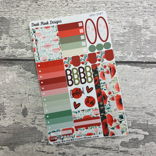 Poppy Gonk functional planner stickers (DPD3367)