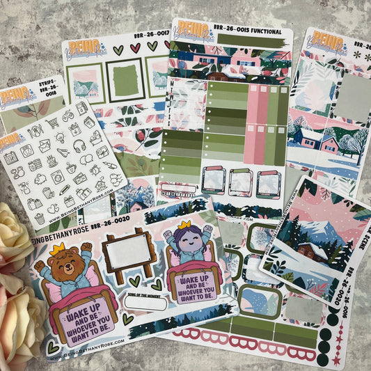 Wake up and be whoever you want to be sticker kit (KIT26015)