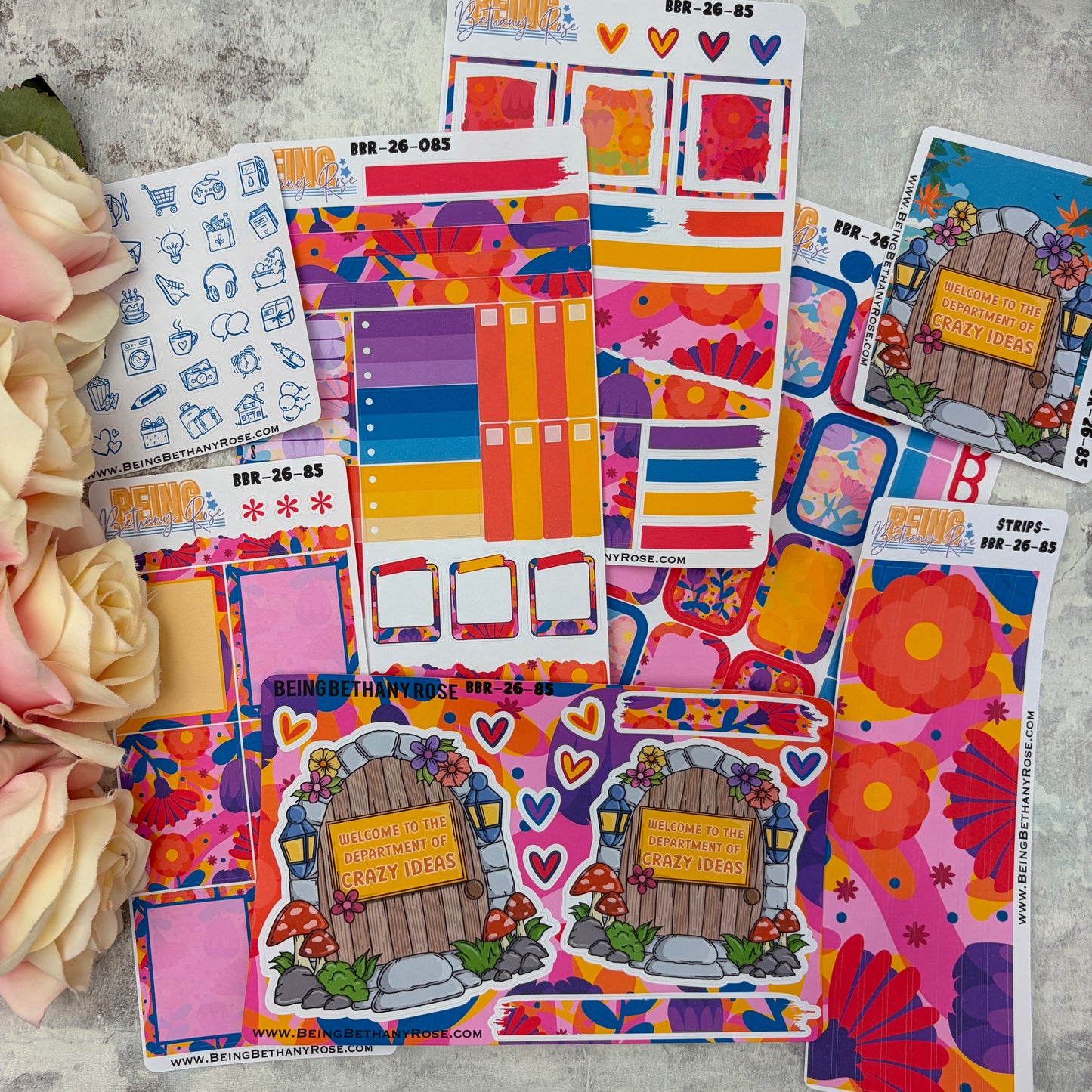 Welcome to the department of crazy ideas sticker kit (KIT2685)