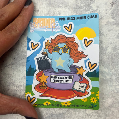 Main Character Self Care Bucket List Stickers (BBR0122)