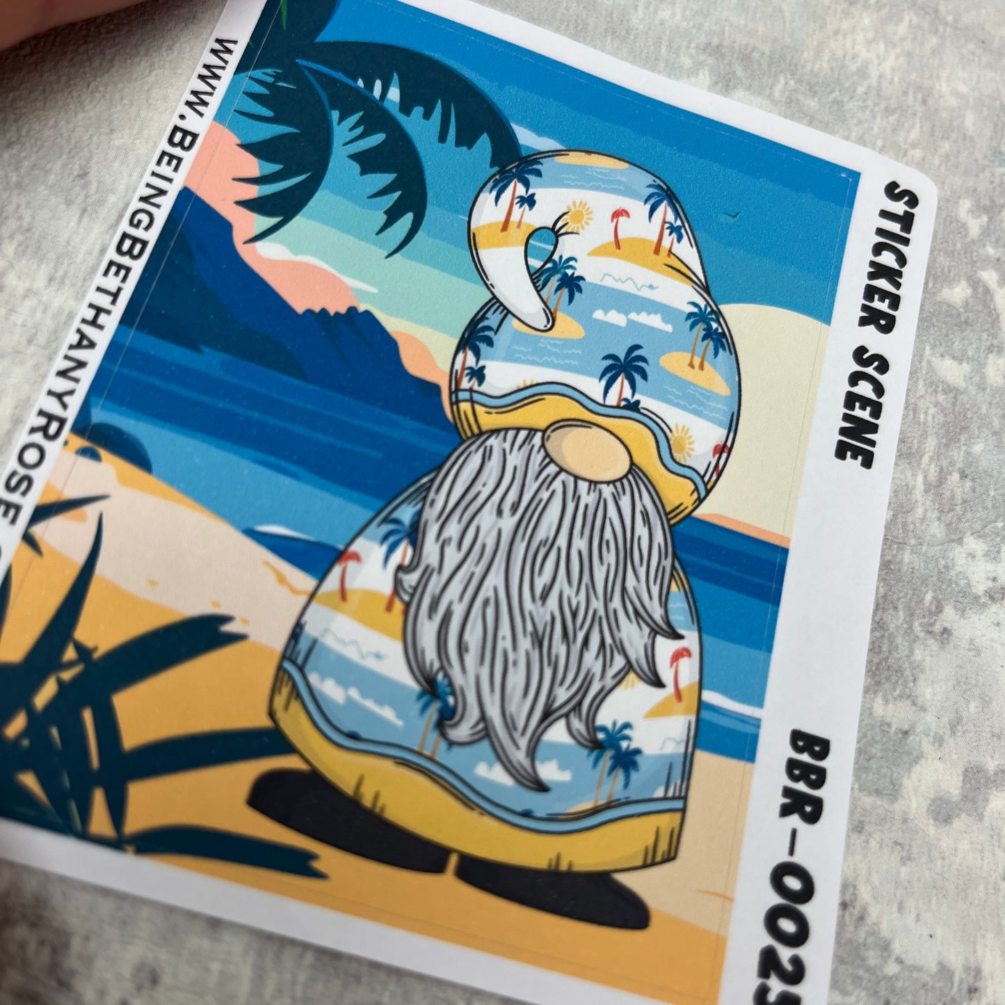 Brittany Beach scene sticker (BBRSCENE-0025)