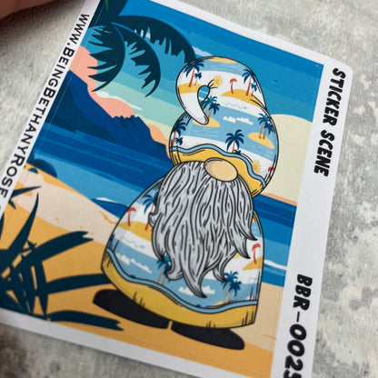 Brittany Beach scene sticker (BBRSCENE-0025)