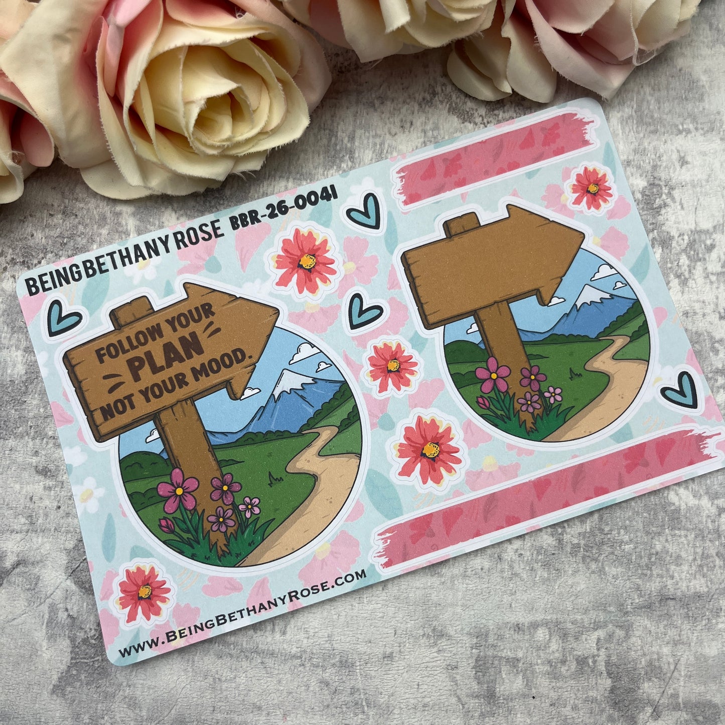 Follow your plan not your mood sticker kit (KIT26035)