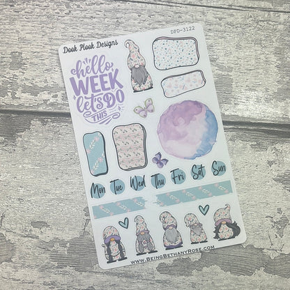 Nancy - Pastel Flowers journalling planner stickers (DPD3122)