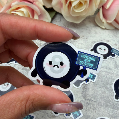 Mystic 8 ball prophecy - vinyl sticker (LLU019-30)