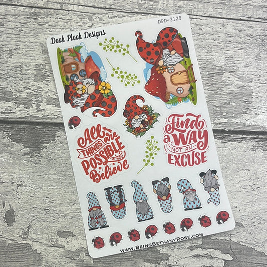 Ruby Ladybird journalling planner stickers (DPD3129)