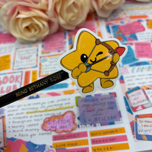Shooting Star character - vinyl sticker (LLU034)