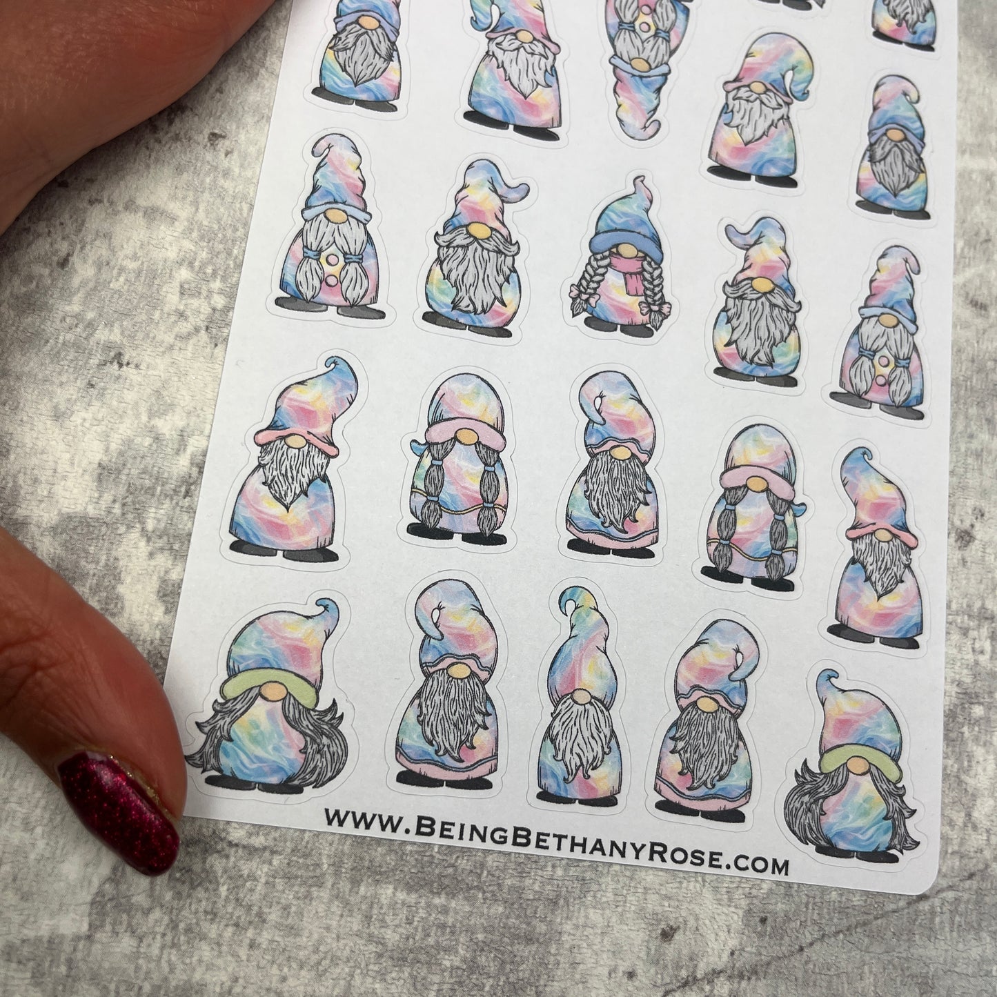 Lacey - Pastel Rainbow Gonk Character Stickers Mixed (DPD-3422)