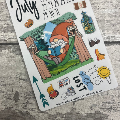 July Month- Hammock -Great Outdoors - journalling planner stickers (DPD3218)