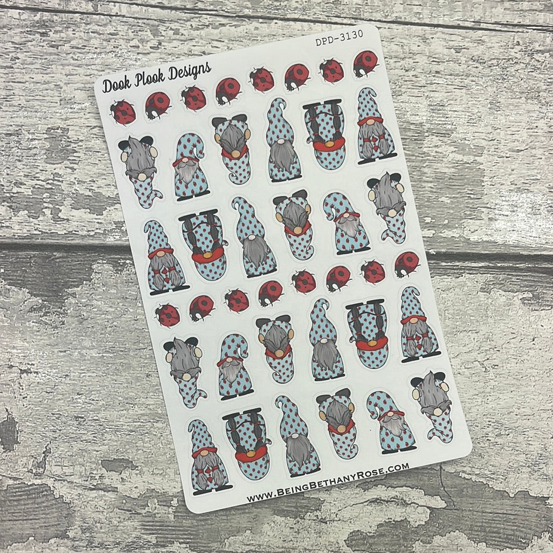 Ruby Ladybird Gonk Character Stickers Mixed (DPD-3130)