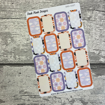 Morgana Groovy Halloween half box planner stickers (DPD-3337)