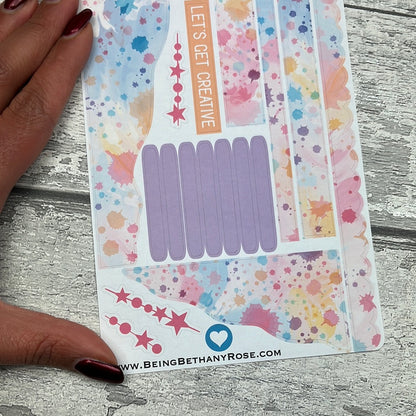 (0738) Passion Planner Daily Wave stickers - Alana Paint Splodge