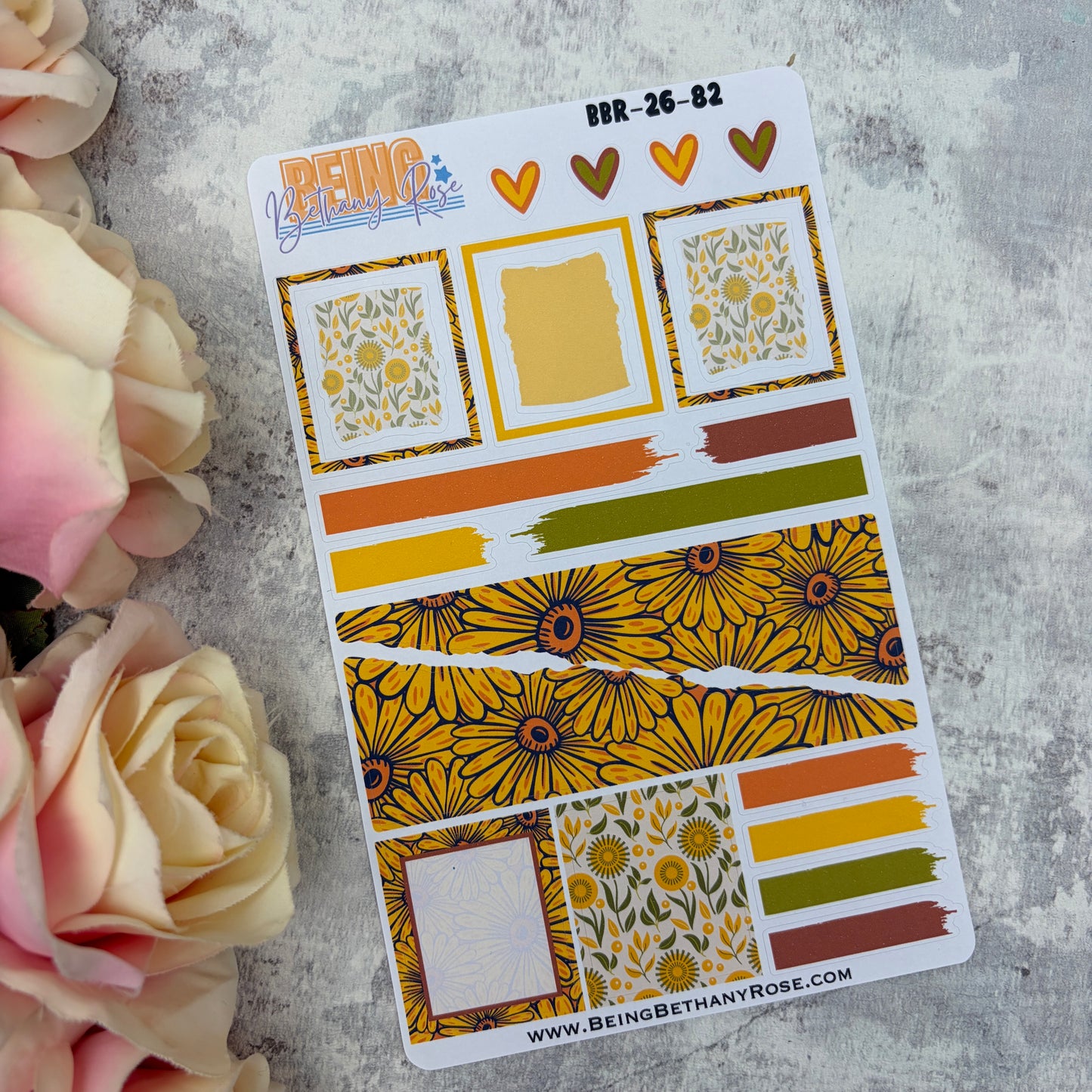 Look for the lovely sunflower sticker kit (KIT2682)