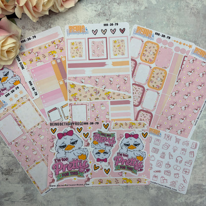 I’m too pretty for this bird sticker kit (KIT2683)