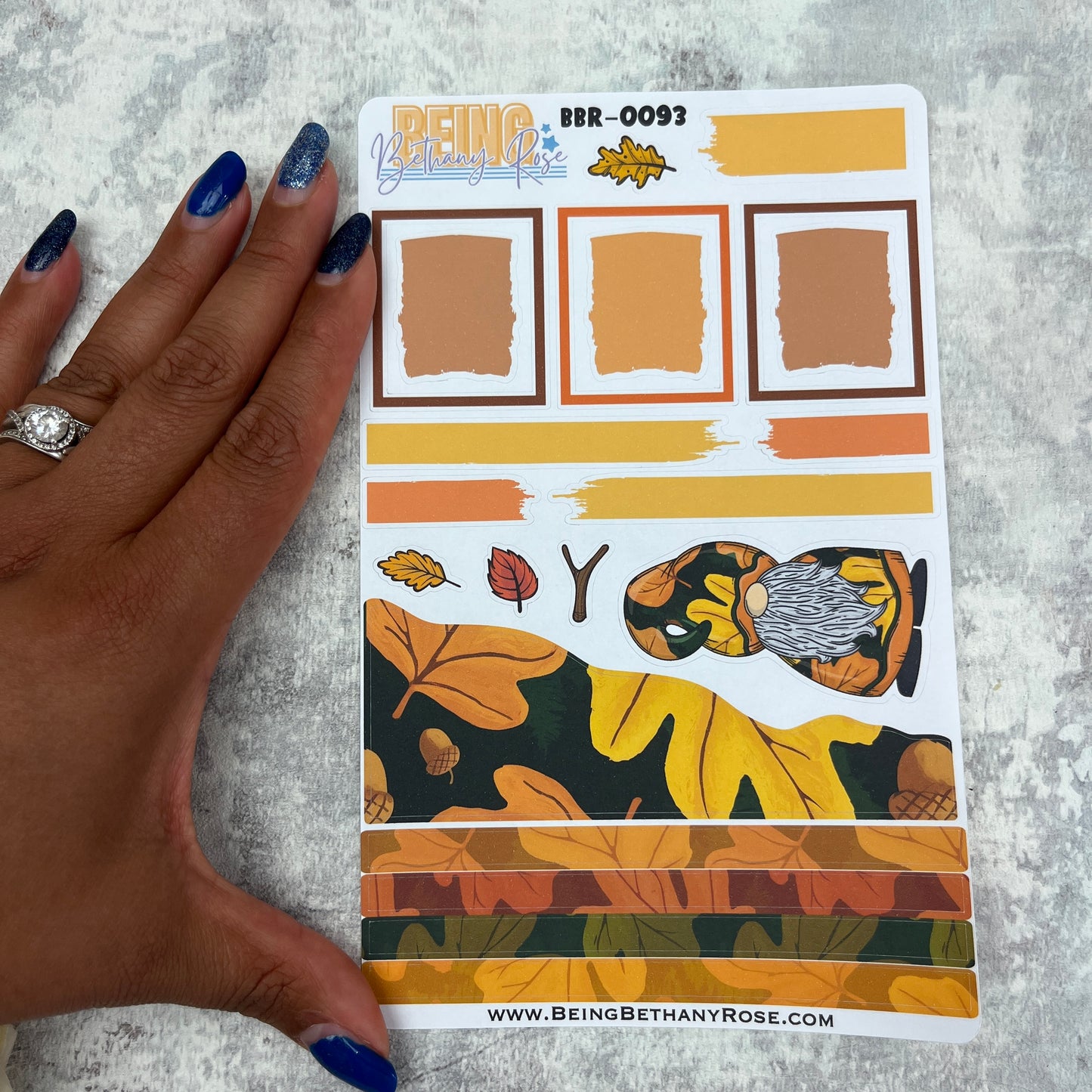 Stevie Autumn Gonk journalling planner stickers (BBR-0093)