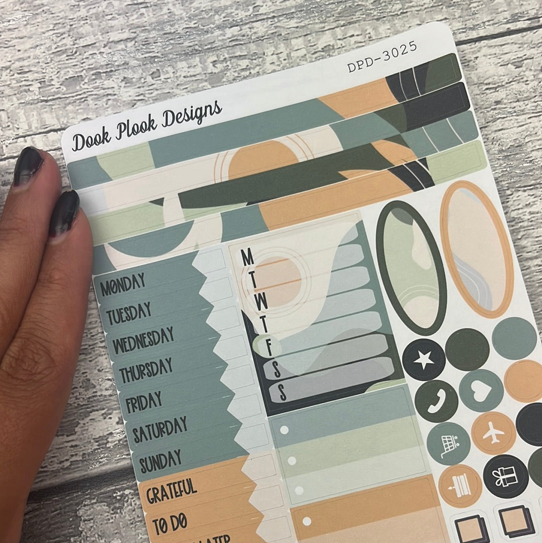 Muted Mountain - Ida - functional Journal planner stickers (DPD3025)