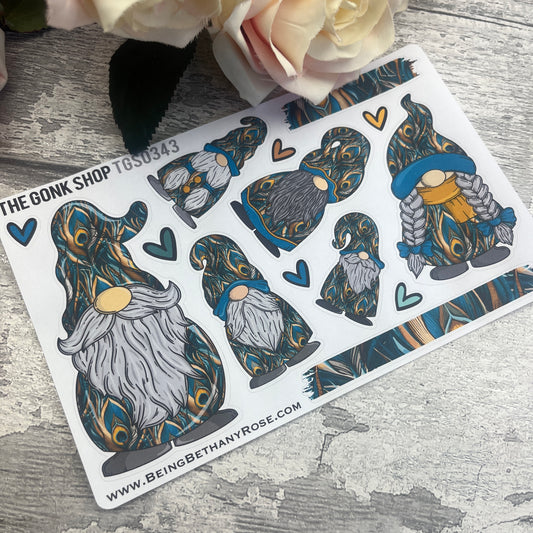 Penelope Peacock Gonk Stickers (TGS0343)