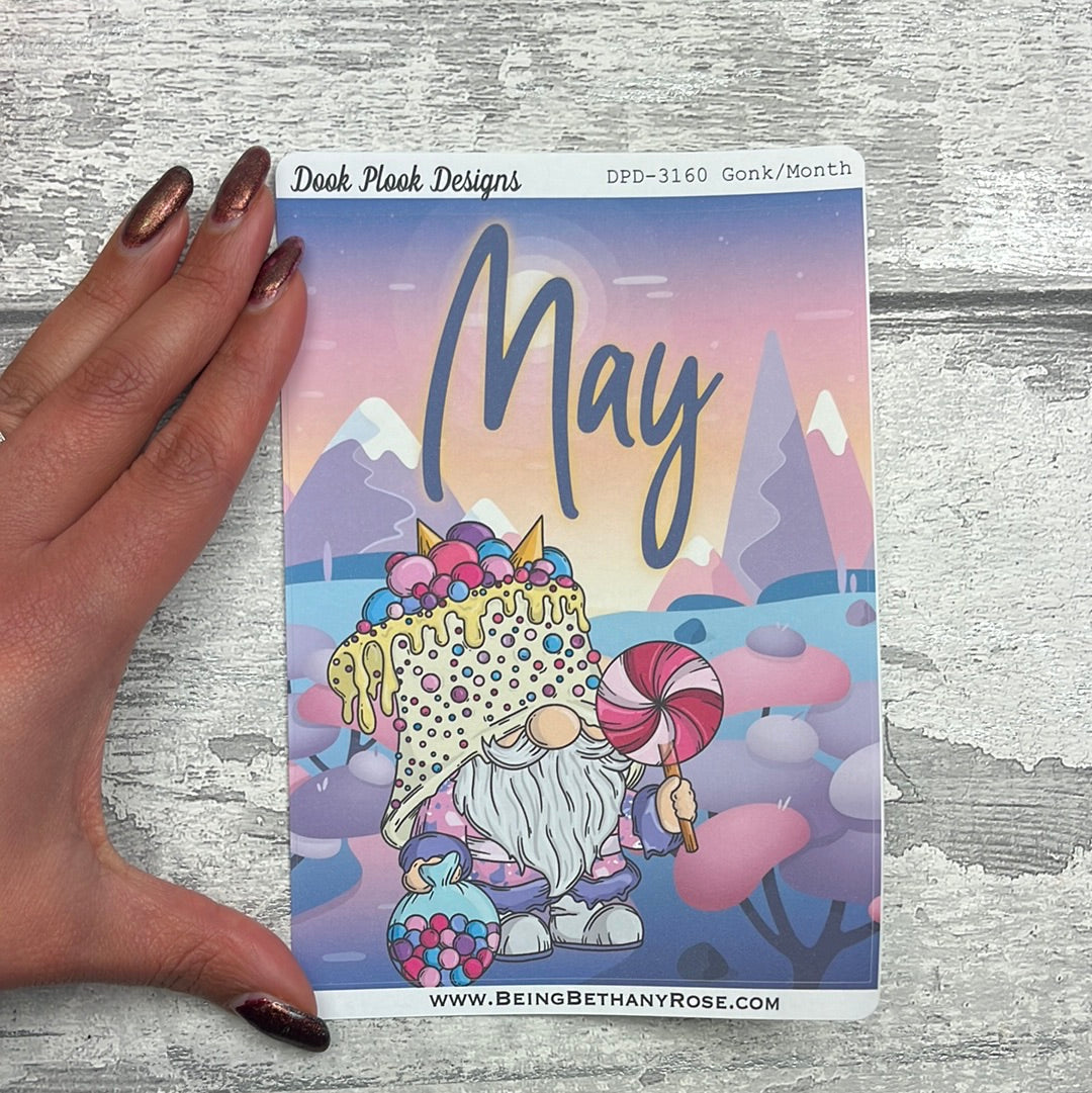 Large Cover Page ' May Month ' Sticker (DPD3160)