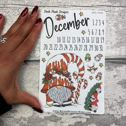 December Month- Christmas - journalling planner stickers (DPD3384)