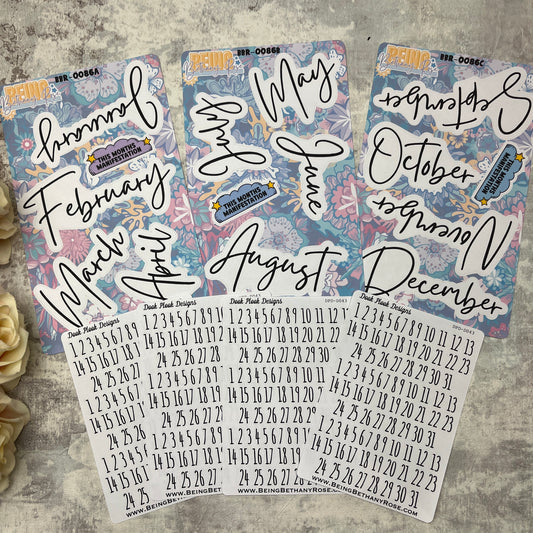 Month Headers and date bundle (BBR-0086)