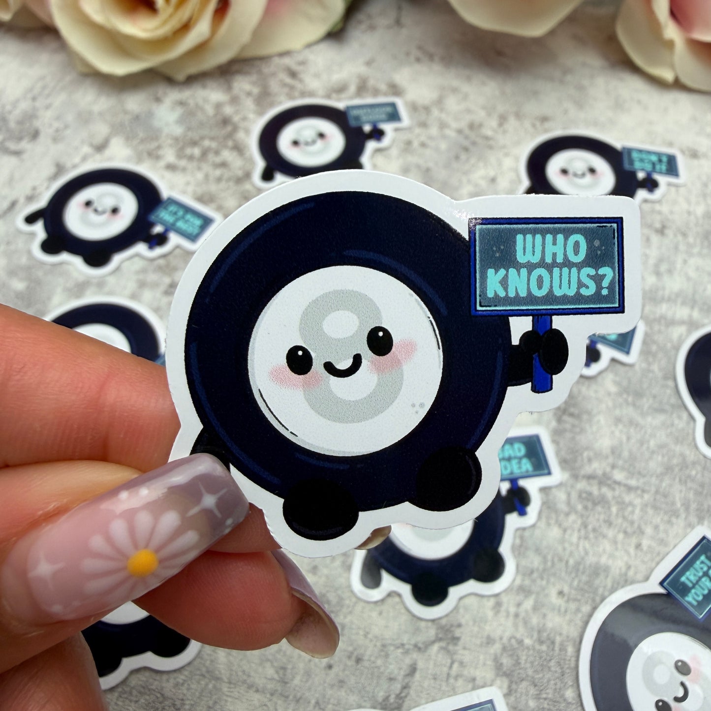 Mystic 8 ball prophecy - vinyl sticker (LLU019-30)