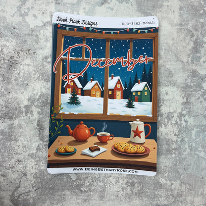 Large Cover Page ' December 2.0' Christmas Sticker (DPD3462)