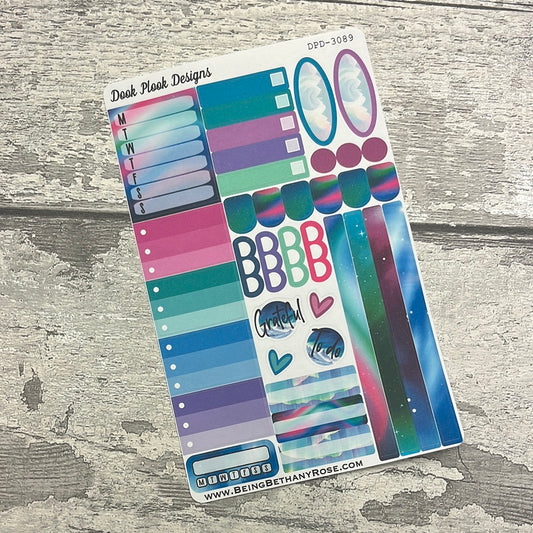 Aurora Storm - Northern Lights functional planner stickers (DPD3089)