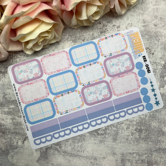 Lucy Spring Picnic boxes planner stickers (BBR-0061)