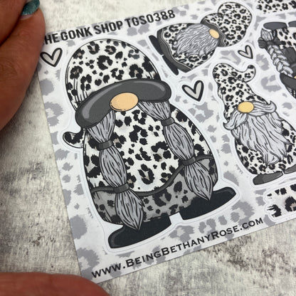 Wendy Mono Leopard Print Gonk Stickers (TGS0388)