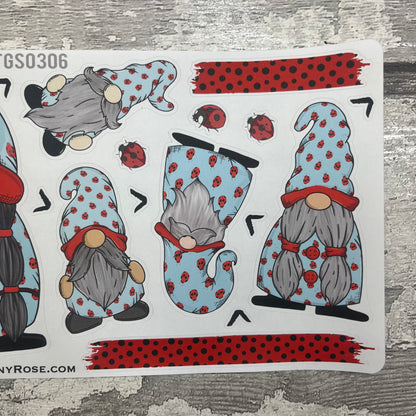 Ruby Ladybird Print Gonk Stickers (TGS0306)