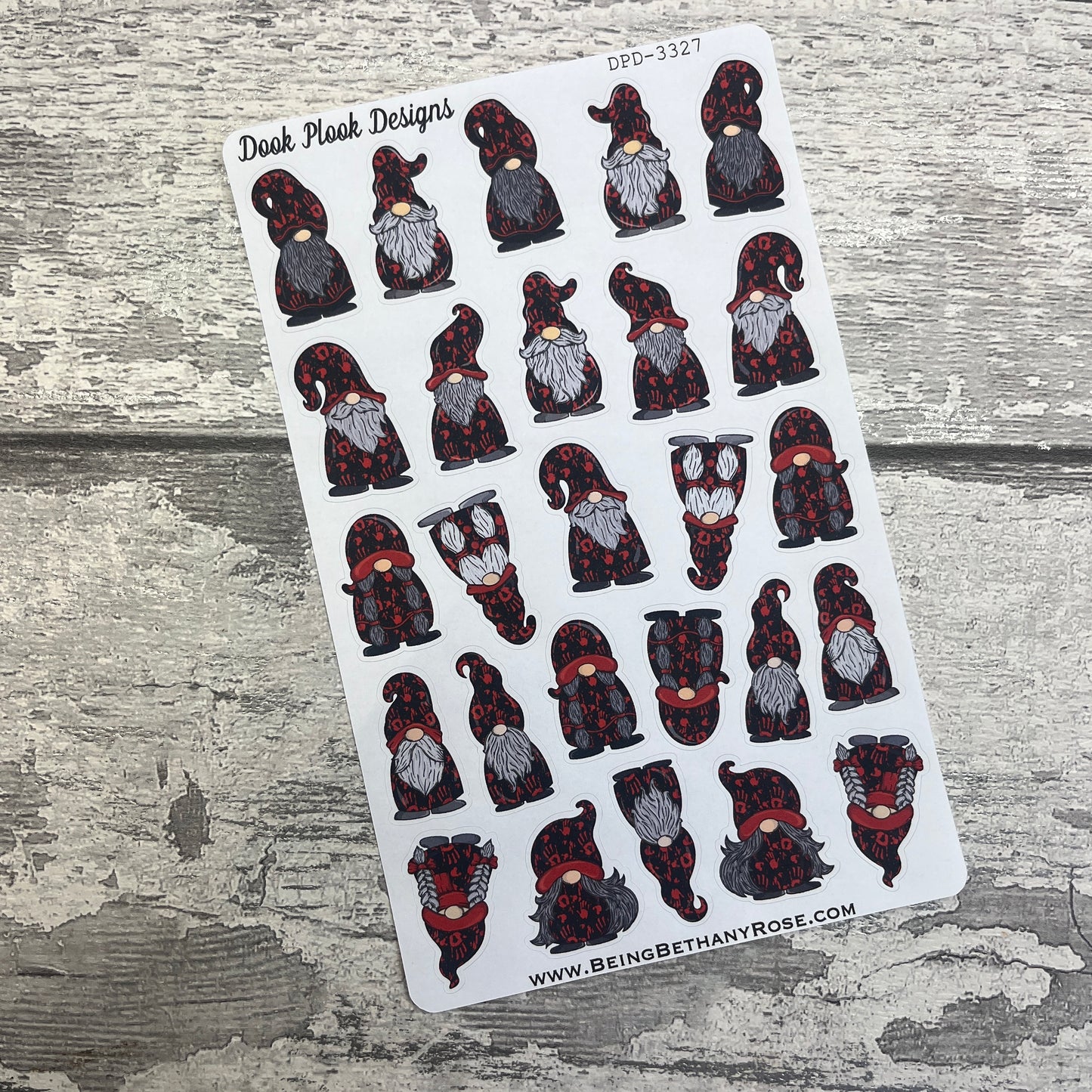 Carrie Halloween Gonk Character Stickers Mixed (DPD-3327)