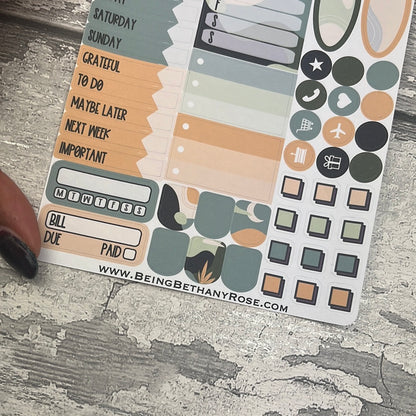 Muted Mountain - Ida - functional Journal planner stickers (DPD3025)